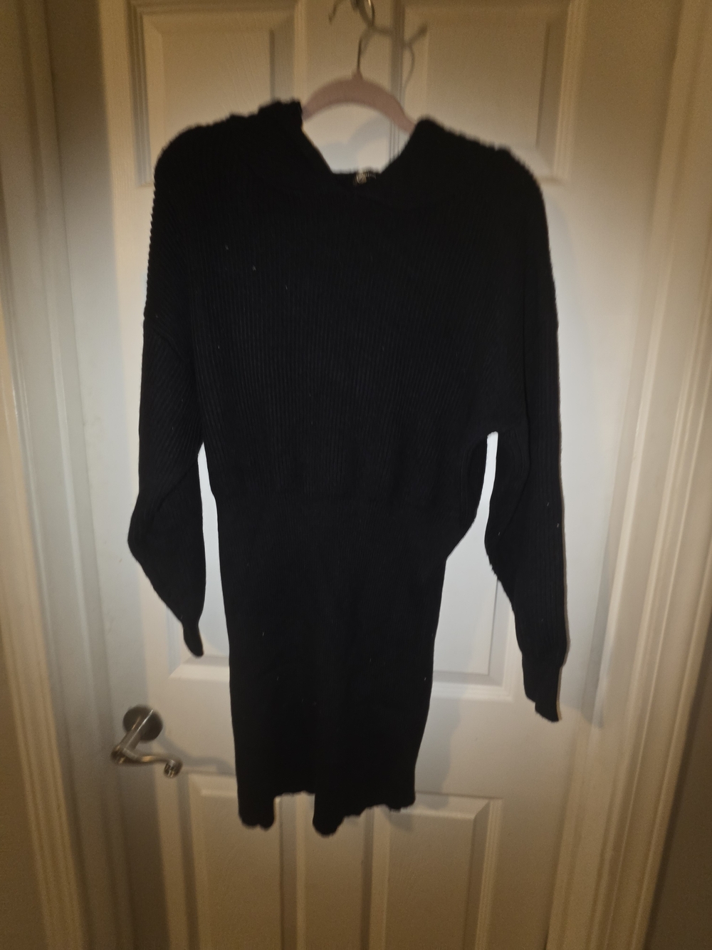 Nwt Black Women's Knit Sweater Dress Size Large L